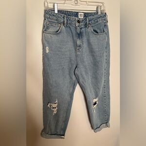BDG Light Blue Pax Denim Jeans waist 31 length 32 distressed Urban Outfitters